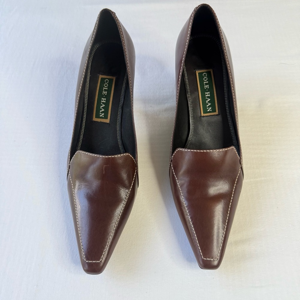 Cole Haan Women's Dark Brown Leather Loafers